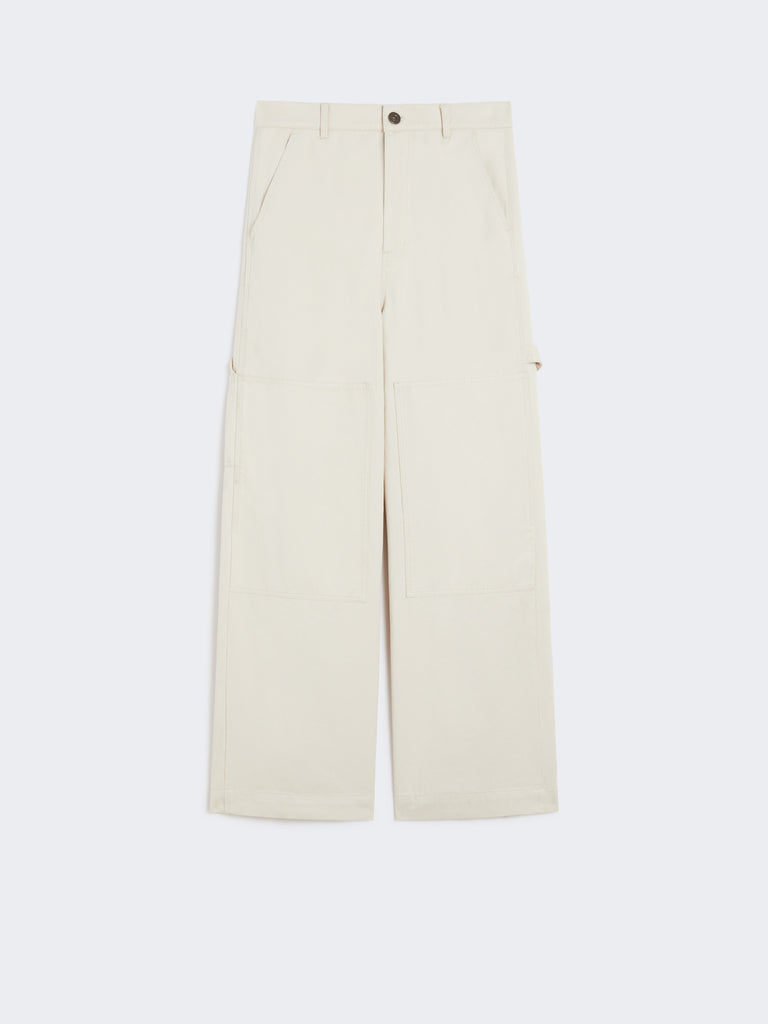 max mara cotton drill workwear trousers