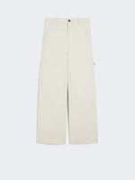 max mara cotton drill workwear trousers for women