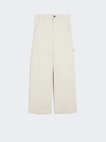 max mara cotton drill workwear trousers for women