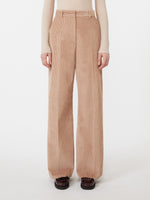 Wide-Leg Corduroy Trousers for Women - Antique Rose - Max Mara UAE