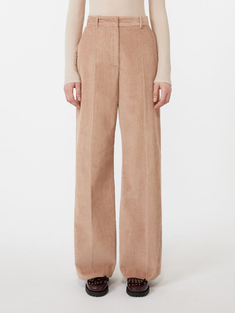 max mara wide-leg corduroy trousers