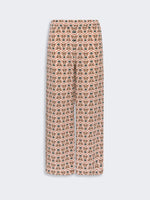 max mara printed crepe de chine trousers for women