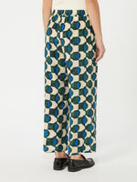 max mara printed crepe de chine trousers for women