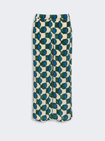 max mara printed crepe de chine trousers for women