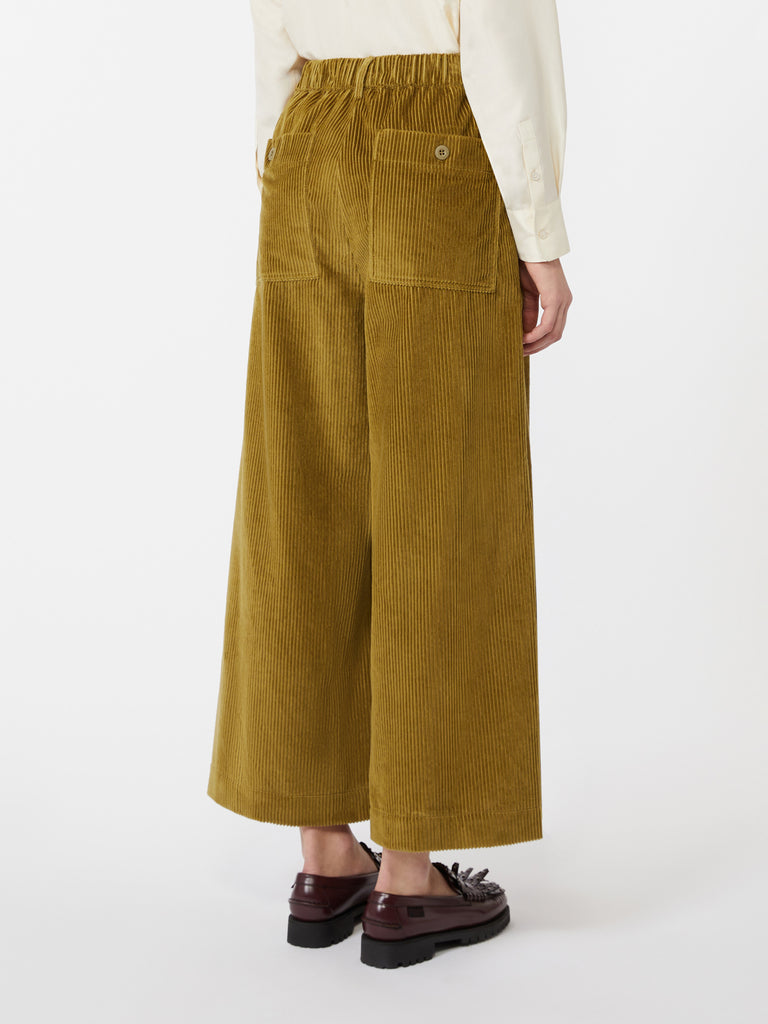 max mara cropped cotton velvet trousers