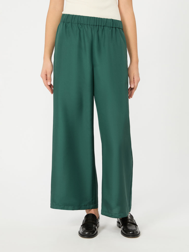 max mara cropped silk trousers