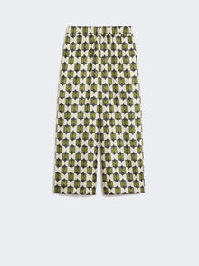 Silk twill trousers