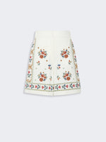 max mara embroidered cotton bermuda shorts for women