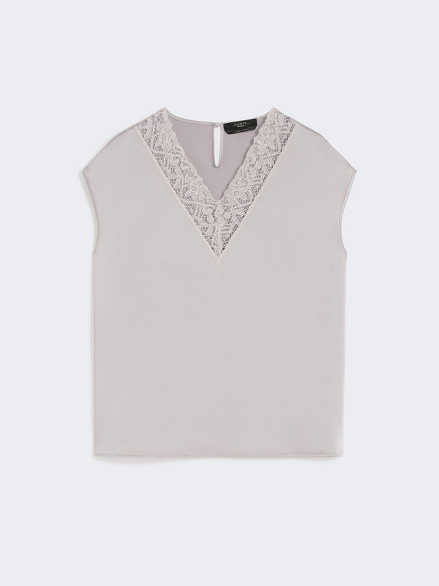 Feminine Satin Top for Women - Nudo - Max Mara UAE