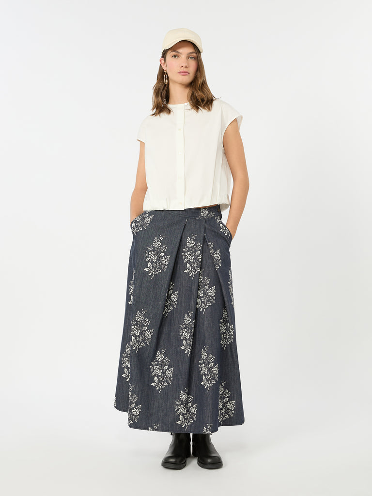 max mara cotton poplin crop top