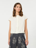 max mara cotton poplin crop top for women