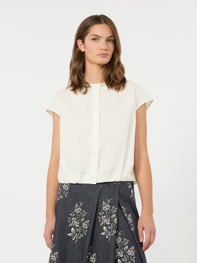 max mara cotton poplin crop top