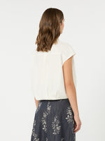 max mara cotton poplin crop top for women