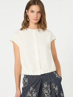 max mara cotton poplin crop top for women