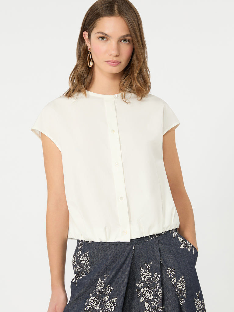 max mara cotton poplin crop top