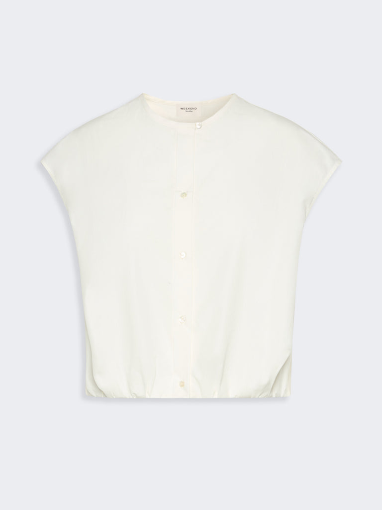 max mara cotton poplin crop top