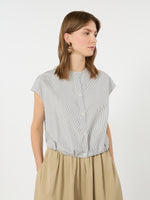 max mara cotton poplin crop top for women