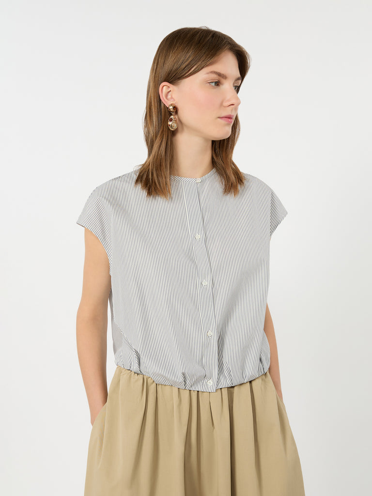 max mara cotton poplin crop top