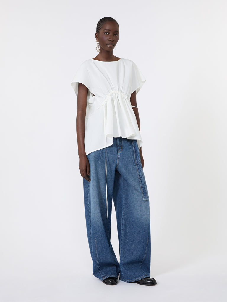 max mara cotton poplin blouse