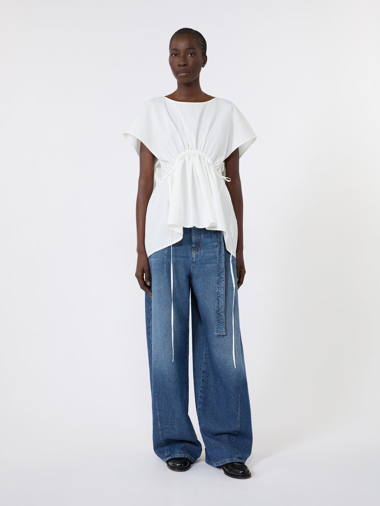 max mara cotton poplin blouse