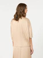 max mara loose blouse in pleated satin for women