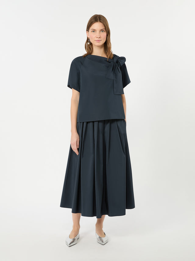 max mara cotton-blend taffeta blouse for women