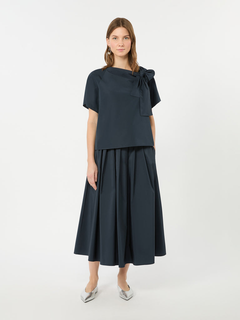 max mara cotton-blend taffeta blouse
