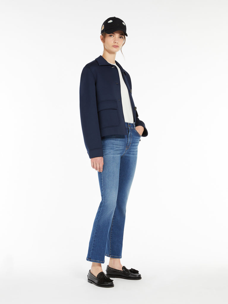 max mara stretch denim cropped jeans