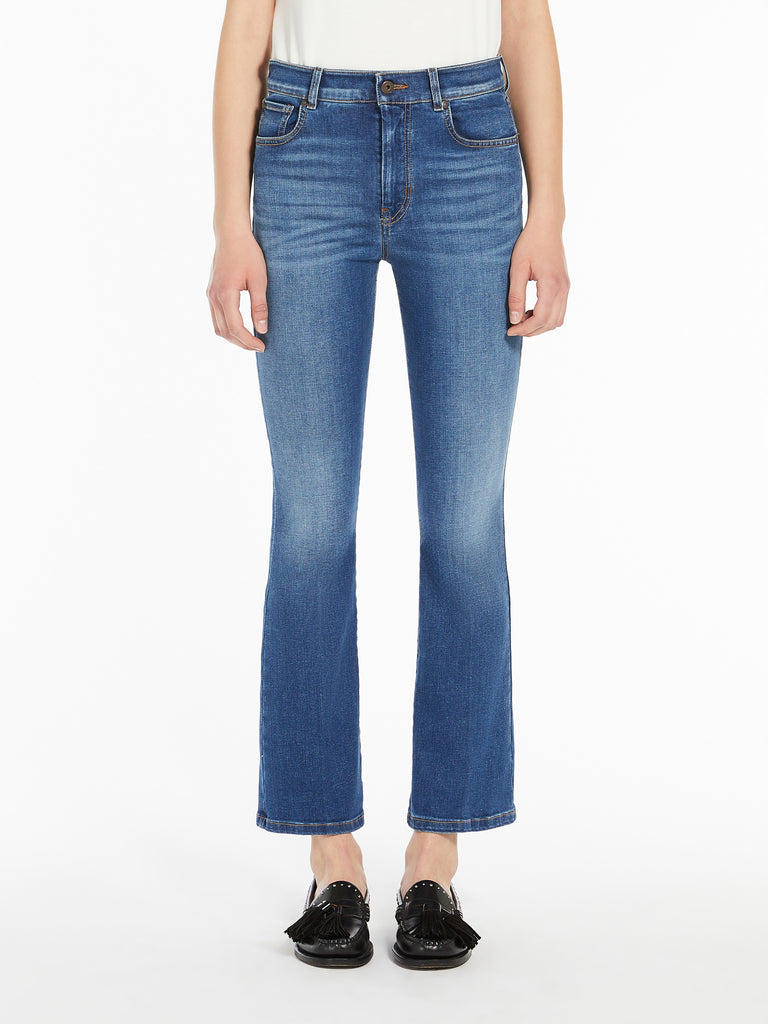 max mara stretch denim cropped jeans