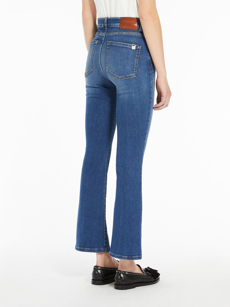 max mara stretch denim cropped jeans