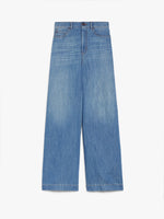 Linen And Cotton Denim Jeans for Women - Navy - Max Mara UAE