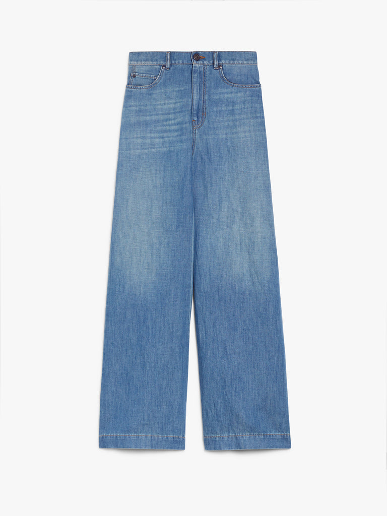max mara linen and cotton denim jeans