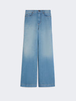 max mara linen and cotton denim jeans for women