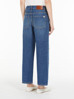 Sequinned Denim Jeans for Women - Navy - Max Mara UAE