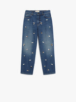 Sequinned Denim Jeans for Women - Navy - Max Mara UAE