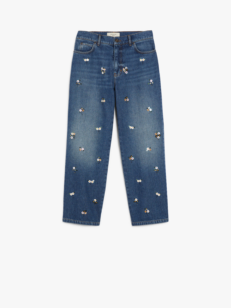 max mara sequinned denim jeans