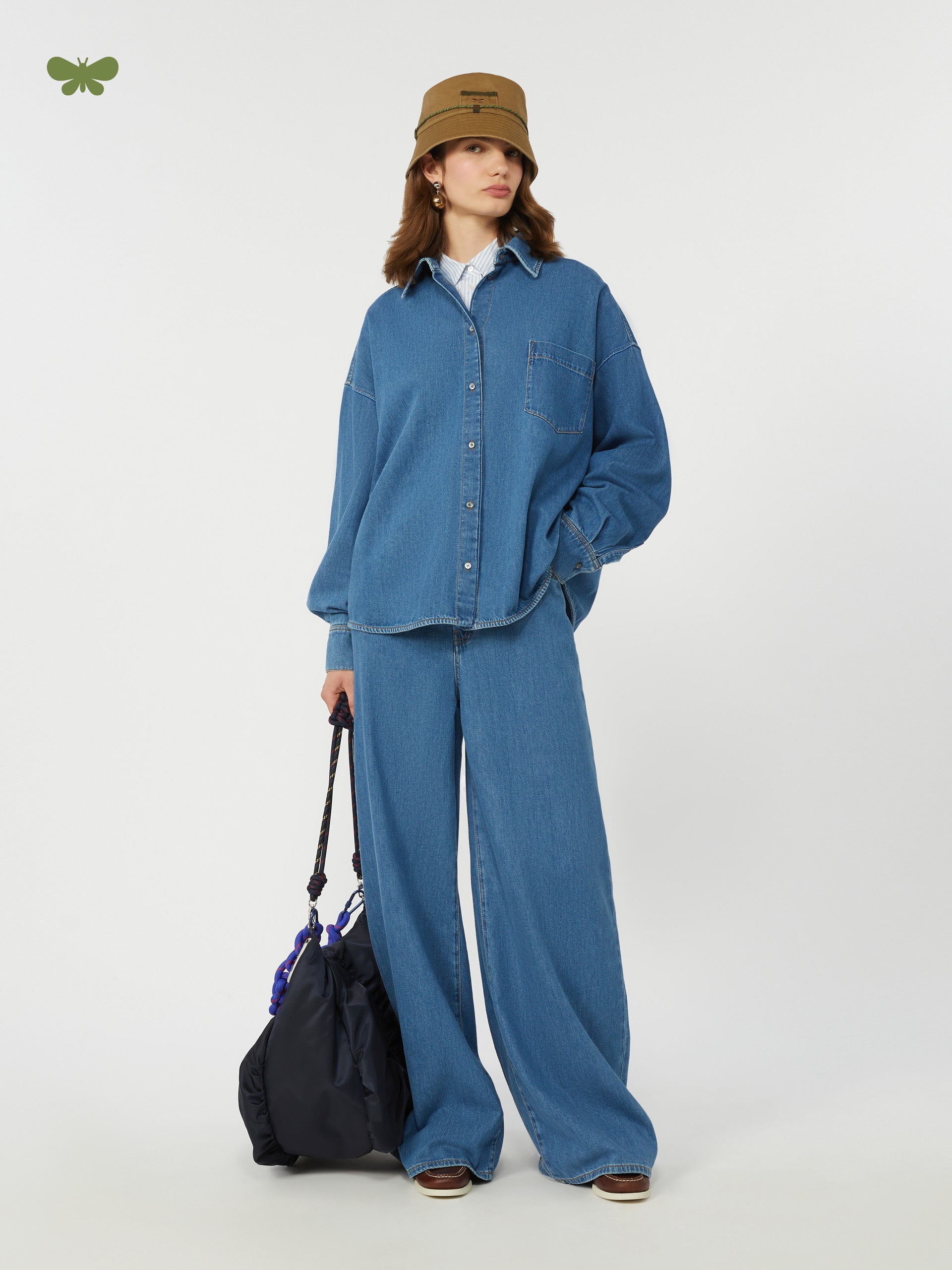 max mara soft cotton denim jeans for women