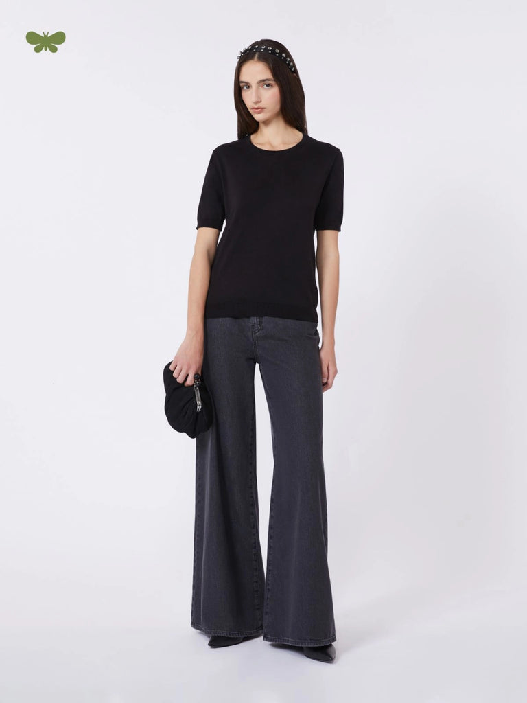 max mara soft cotton denim jeans