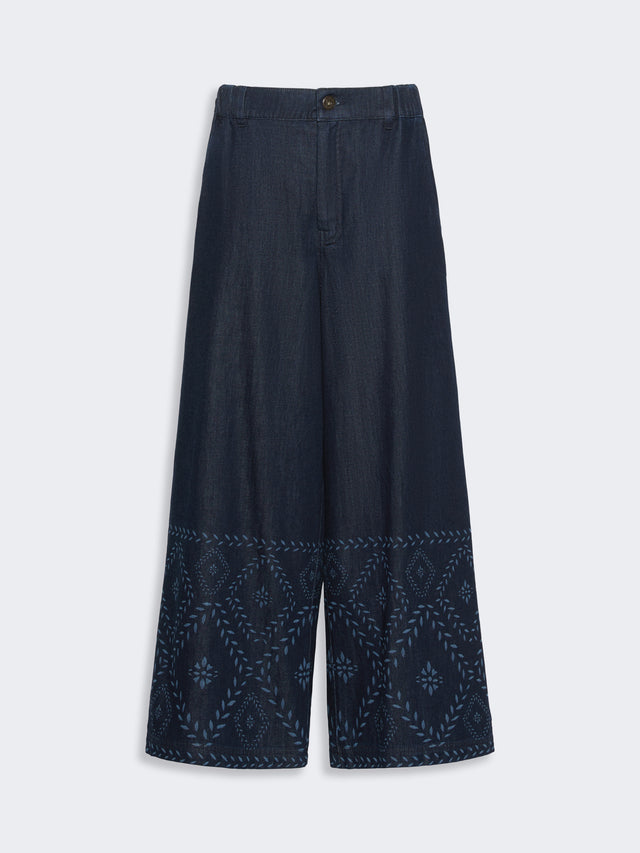 max mara laser-cut denim jeans for women