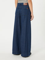 max mara cotton denim wide-leg jeans for women