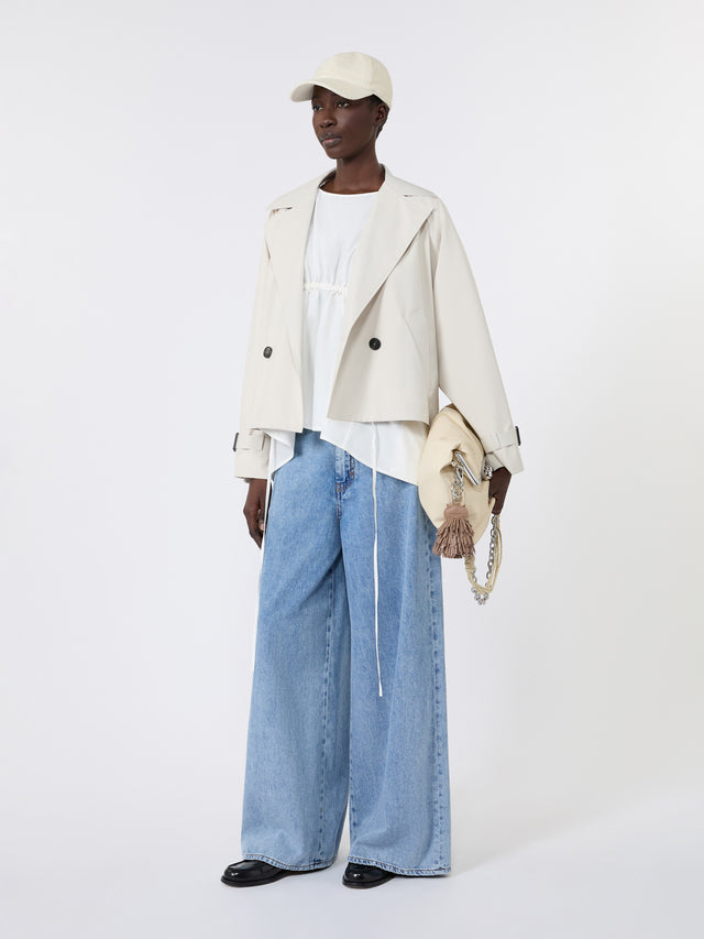 max mara long cotton denim jeans for women