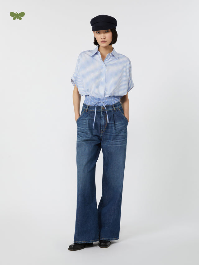 Comfortable Denim Jeans for Women - Navy - Max Mara UAE