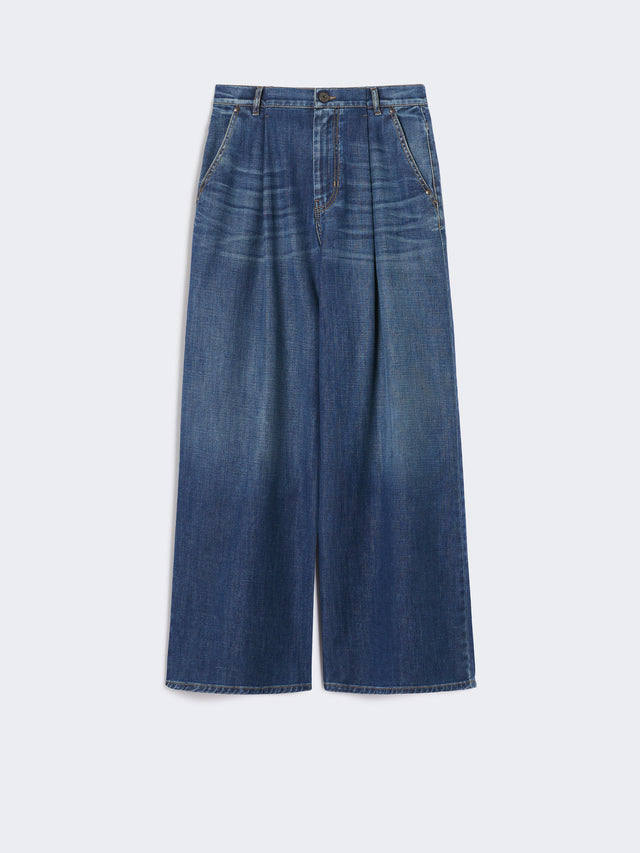 Comfortable Denim Jeans for Women - Navy - Max Mara UAE