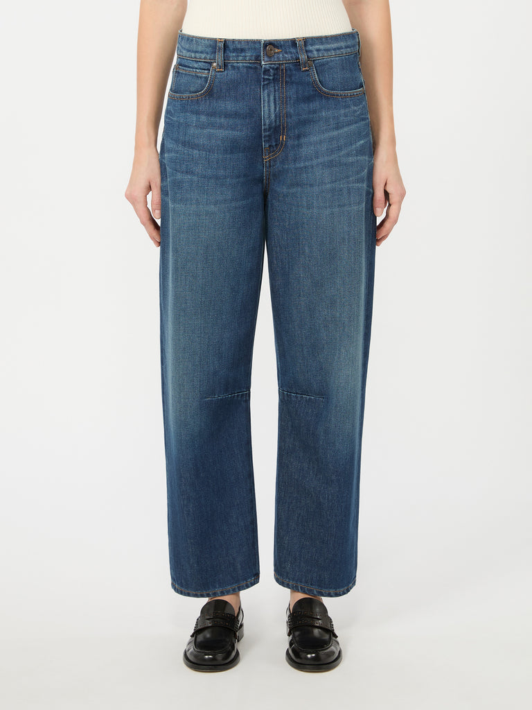 max mara barrel-leg denim jeans