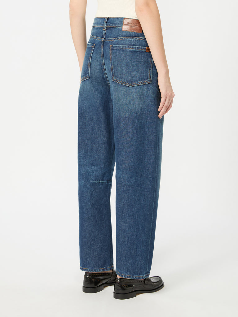 max mara barrel-leg denim jeans