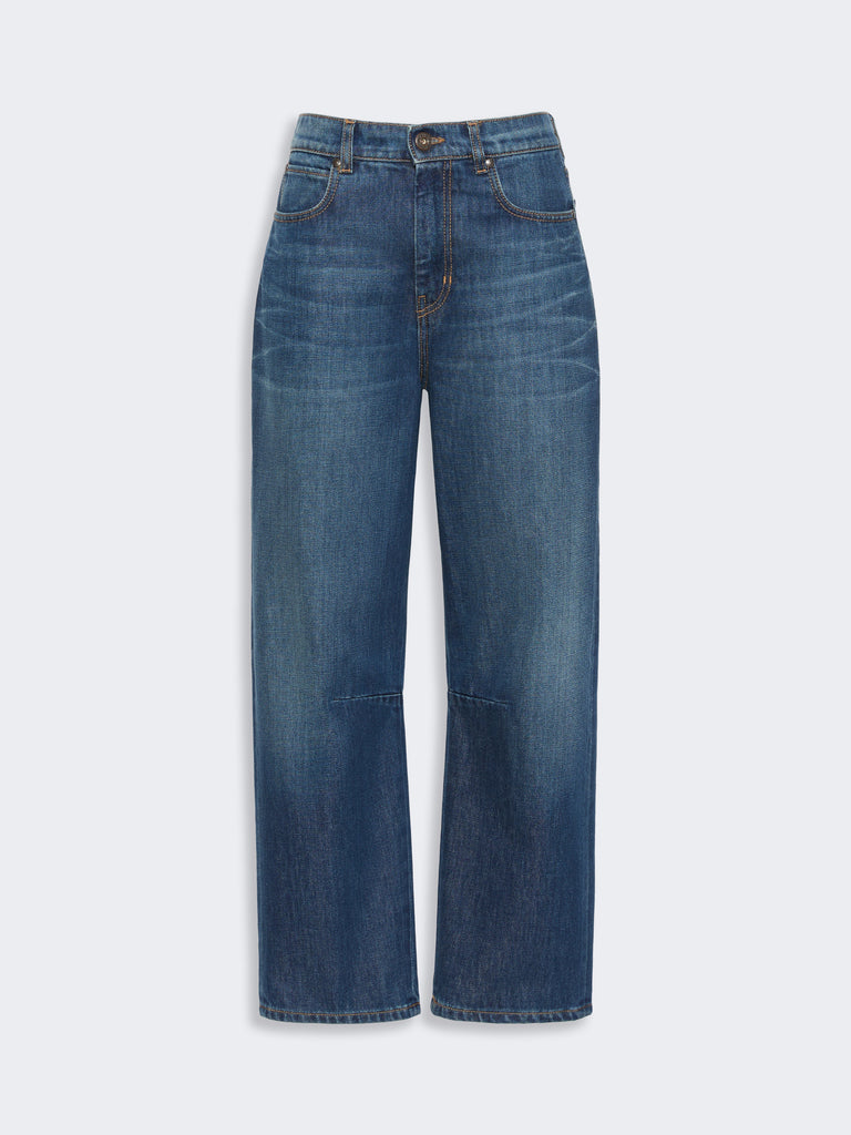 max mara barrel-leg denim jeans