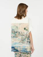 max mara printed cotton and silk shirt for women