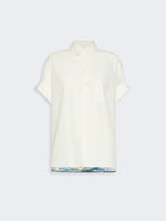 max mara printed cotton and silk shirt for women