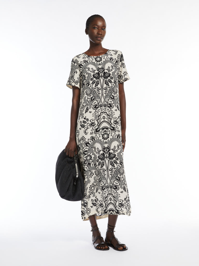 max mara silk crêpe de chine dress