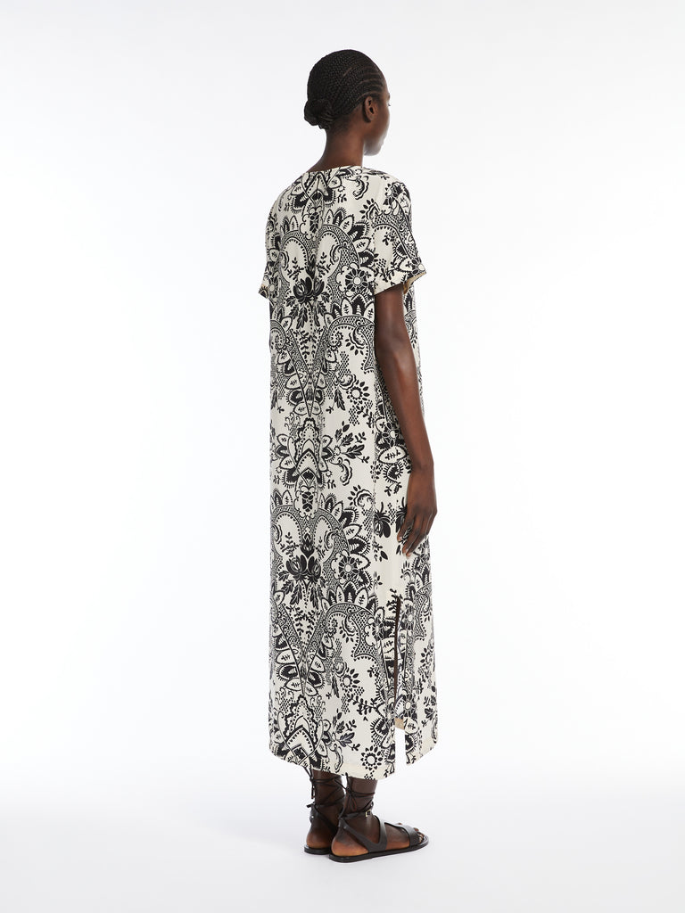 max mara silk crêpe de chine dress